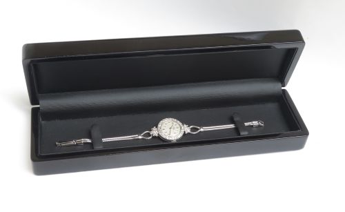 fig 6. BEAUTIFUL PLATINUM AND 2CTS OF DIAMONDS GIRARD PERREGAUX LADIES COCKTAIL WATCH C1950