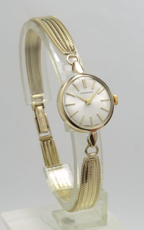 fig 5. VERY PRETTY SOLID 9CT GOLD LADIES VINTAGE WATCH BY GARRARD THE CROWN JEWELLERS C1968