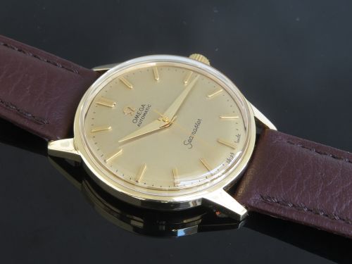 fig 5. STUNNING SOLID 18CT 18K OMEGA SEAMASTER AUTOMATIC REFERENCE 165.001 MENS VINTAGE WATCH C1966