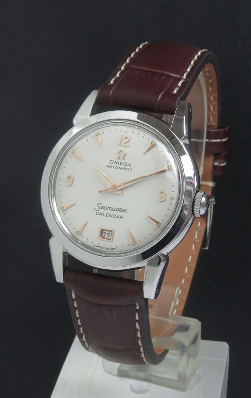Rare Omega Seamaster Calendar Mark 1 Bumper Automatic Mens Vintage Waqtch C1950