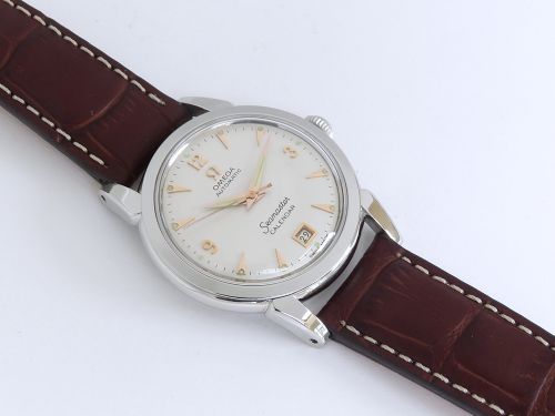 fig 2. RARE OMEGA SEAMASTER CALENDAR MARK 1 BUMPER AUTOMATIC MENS VINTAGE WAQTCH C1950