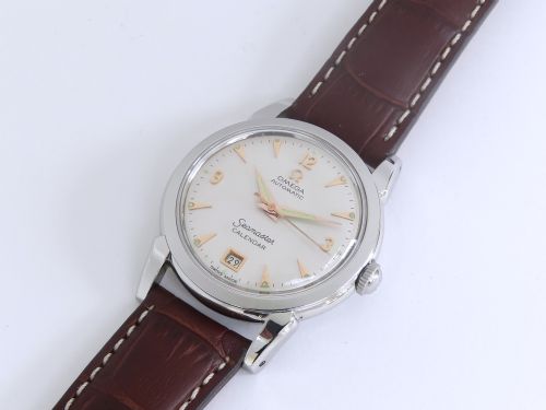 fig 3. RARE OMEGA SEAMASTER CALENDAR MARK 1 BUMPER AUTOMATIC MENS VINTAGE WAQTCH C1950