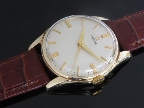 fig 5. WONDERFUL SOLID 9CT GOLD OMEGA CALIBRE 286 MENS VINTAGE WATCH C1963