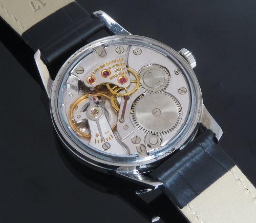 fig 5. EXTREMELY RARE ALL ORIGINAL BLACK DIAL LONGINES FLAGSHIP CALIBRE 30LS MENS VINTAGE WATCH C1961