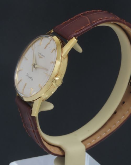 fig 5. ORIGINAL SOLID 18CT 18K LONGINES FLAGSHIP CALIBRE 30LS MENS VINTAGE WATCH C1959-60
