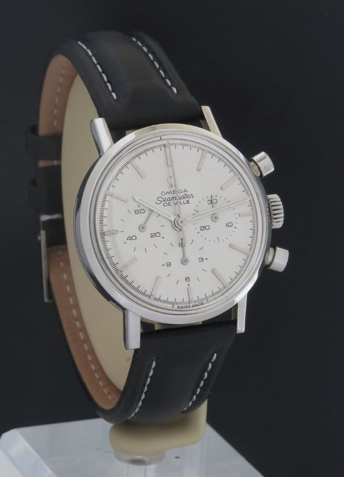 fig 1. LEGENDARY OMEGA SEAMASTER DE VILLE CHRONOGRAPH CALIBRE 321 MENS VINTAGE WATCH C1966-67