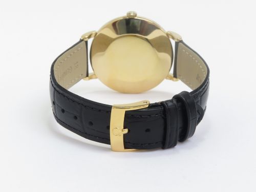 fig 6. EXTREMELY RARE ORIGINAL SOLID 18CT 18K GOLD OMEGA AUTOMATIC JUMBO OVERSIZE BUMPER MENS VINTAGE WATCH C1950