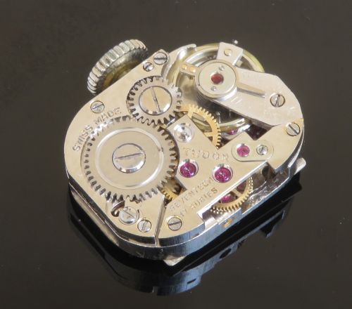 fig 6. BEUATIFUL ROLEX TUDOR PLATINUM AND DIAMOND LADIES COCKTAIL WATCH C1950