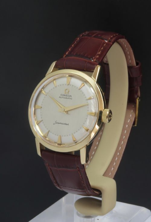 Incredible Solid 18ct 18k Omega Seamaster Automatic Calibre 501 Mens Vintage Watch C1959