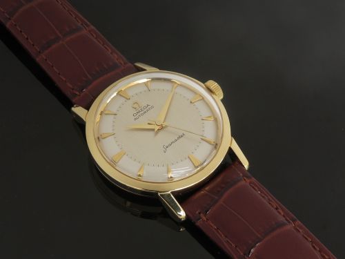 fig 2. INCREDIBLE SOLID 18CT 18K OMEGA SEAMASTER AUTOMATIC CALIBRE 501 MENS VINTAGE WATCH C1959