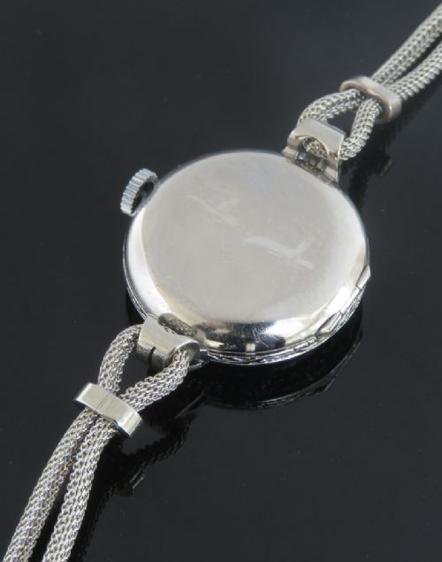 fig 6. BEAUTIFUL PLATINUM AND DIAMOND BAUME AND MERCIER LADIES COCKTAIL WATCH C1950