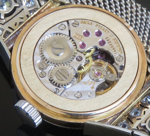 fig 8. EXQUISITE LONGINES PLATINUM ROSE GOLD AND DIAMONDS LADIES ART DECO COCKTAIL WATCH C1920