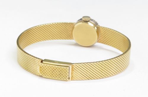 fig 2. BEAUTIFUL SOLID 18CT 18K GOLD AND DIAMOND BAUME AND MERCIER LADIES COCKTAIL WATCH WITH PAPERS C1969