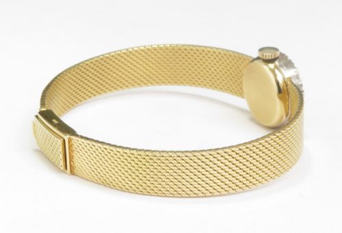 fig 3. BEAUTIFUL SOLID 18CT 18K GOLD AND DIAMOND BAUME AND MERCIER LADIES COCKTAIL WATCH WITH PAPERS C1969