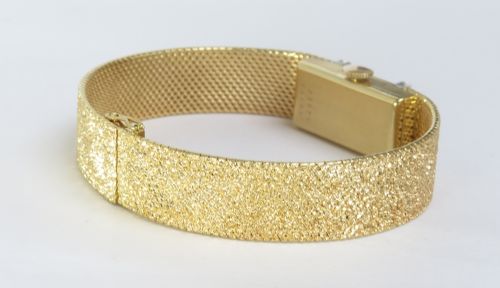 fig 6. SOLID 18CT 18K AND DIAMONDS BAUME AND MERCIER LADIES COCKTAIL WATCH C1969
