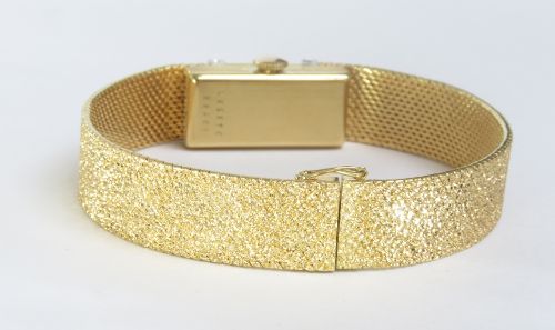 fig 7. SOLID 18CT 18K AND DIAMONDS BAUME AND MERCIER LADIES COCKTAIL WATCH C1969