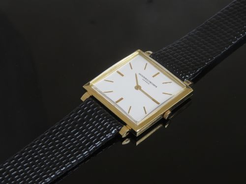 fig 7. EXCEEDINGLY RARE SOLID 18CT GOLD VACHERON CONSTANTIN ULTRA FINE GENTS VINTAGE WATCH C1959-60