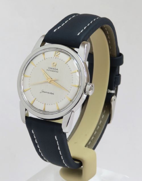 fig 5. VINTAGE OMEGA SEAMASTER AUTOMATIC CALIBRE 501 TWO TONE DIAL MENS WATCH C1955