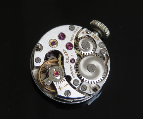 fig 6. BEAUTIFUL PLATINUM AND DIAMOND LADIES COCKTAIL WATCH BY VERTEX C1950