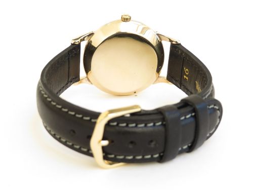 fig 2. SMALL SOLID 9CT GOLD OMEGA BUMPER AUTOMATIC MENS VINTAGE WATCH C1950