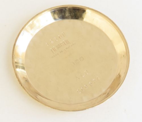 fig 4. SMALL SOLID 9CT GOLD OMEGA BUMPER AUTOMATIC MENS VINTAGE WATCH C1950