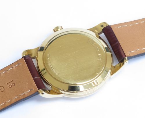 fig 5. RARE SOLID 18CT 18K OMEGA SEAMASTER BUMPER MARK 1 MENS VINTAGE WATCH C1954