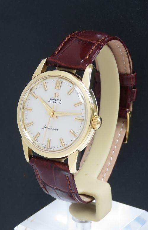 fig 2. INCREDIBLE SOLID 18CT 18K OMEGA SEAMASTER CALIBRE 552 MENS VINTAGE WATCH C1960