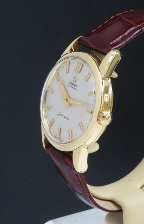 fig 3. INCREDIBLE SOLID 18CT 18K OMEGA SEAMASTER CALIBRE 552 MENS VINTAGE WATCH C1960