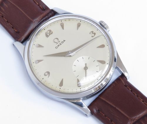 fig 5. CLASSIC OMEGA CALIBRE 265 MANUAL WINDING MENS VINTAGE WATCH C1949-50