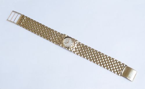 fig 3. WONDERFUL HEAVY SOLID 9CT GOLD JAEGER-LECOULTRE LADIES COCKTAIL WATCH C1956