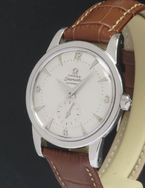 fig 1. VERY RARE OMEGA SEAMASTER MARK 1 BUMPER AUTOMATIC OVERSIZE MENS VINTAGE WATCH C1950