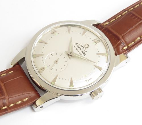 fig 6. VERY RARE OMEGA SEAMASTER MARK 1 BUMPER AUTOMATIC OVERSIZE MENS VINTAGE WATCH C1950