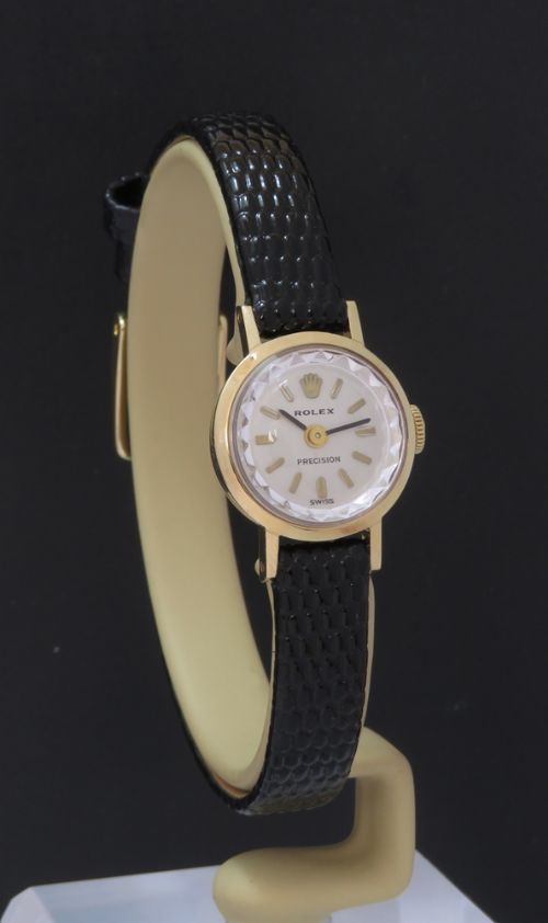 fig 2. BEAUTIFUL SOLID 9CT GOLD ROLEX PRECISION LADIES COCKTAIL WATCH C1964