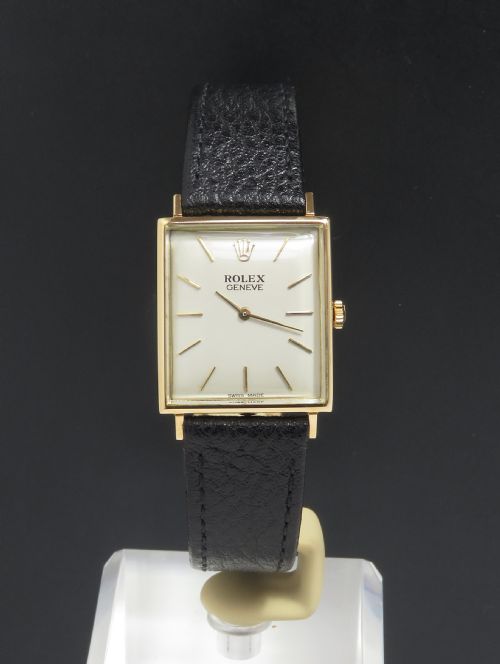 Very Rare Mint Original Condition Solid 18ct 18k Rolex Cellini Vintage Watch with Boxes C1960