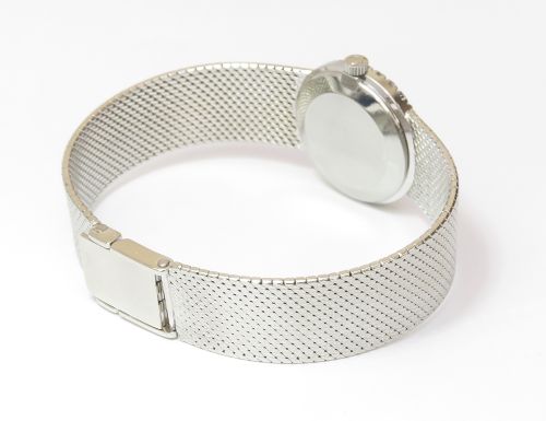 fig 7. STUNNING SOLID 18CT WHITE GOLD AND DIAMONDS OMEGA LADIES COCKTAIL WATCH C1964
