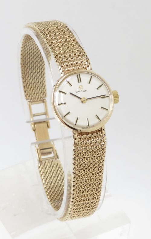 fig 1. WONDERFUL SOLID 9CT GOLD OMEGA LADIES COCKTAIL WATCH C1966
