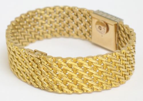 fig 4. STUNNING HEAVY SOLID 18CT 18K GOLD AND DIAMOND OMEGA LADIES WATCH C1966