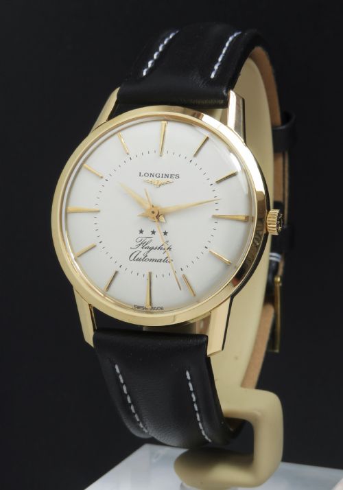 Rare Solid 18ct 18k Longines Flagship Automatic Calibre 340 Mens Vintage Watch C1960
