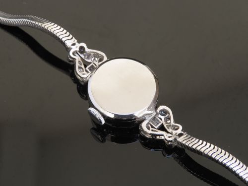 fig 4. Wonderful Girard Perregaux platinum and diamond ladies cocktail watch c1950