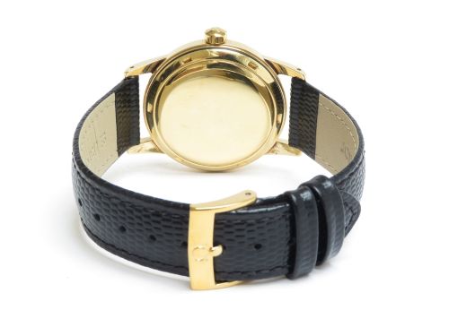 fig 5. SOLID 18CT 18K GOLD OMEGA SEAMASTER BUMPER AUTOMATIC MENS VINTAGE WATCH C1954