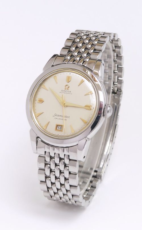 fig 4. Original Omega Seamaster Bumper Automatic Calendar Mens Vintage Watch c1952