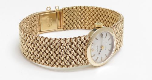 fig 6. Mint Heavy Solid 9ct Gold Rolex Tudor Ladies Cocktail Watch