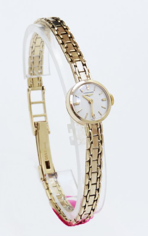 Beautiful Solid 9ct Gold Longines Ladies Cocktail Watch C1961
