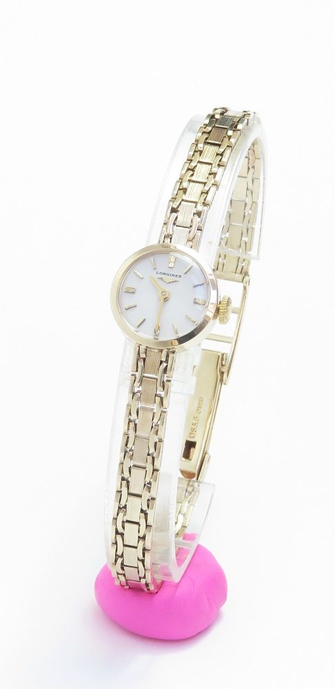 fig 1. Beautiful Solid 9ct Gold Longines Ladies Cocktail Watch c1961