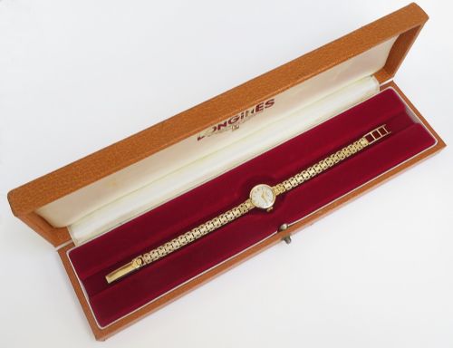 fig 2. Beautiful Solid 9ct Gold Longines Ladies Cocktail Watch c1961