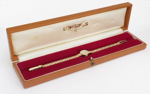fig 4. Beautiful Solid 9ct Gold Longines Ladies Cocktail Watch c1961