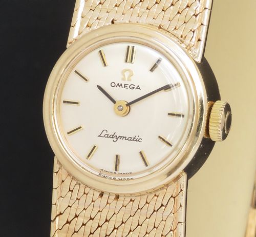 fig 1. Mint Original Condition Solid 9ct Gold Omega Ladymatic c1967