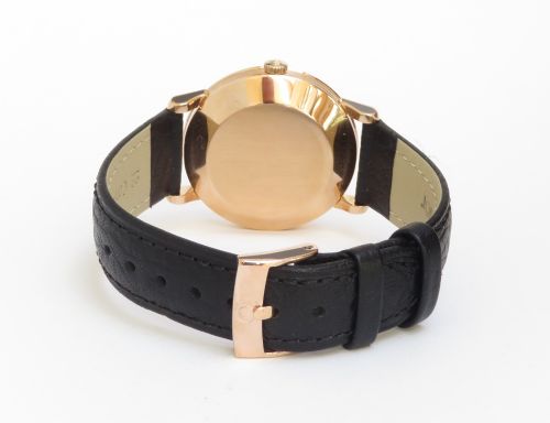fig 3. Rare Solid 18ct Rose Gold Omega Tresor Automatic c1959