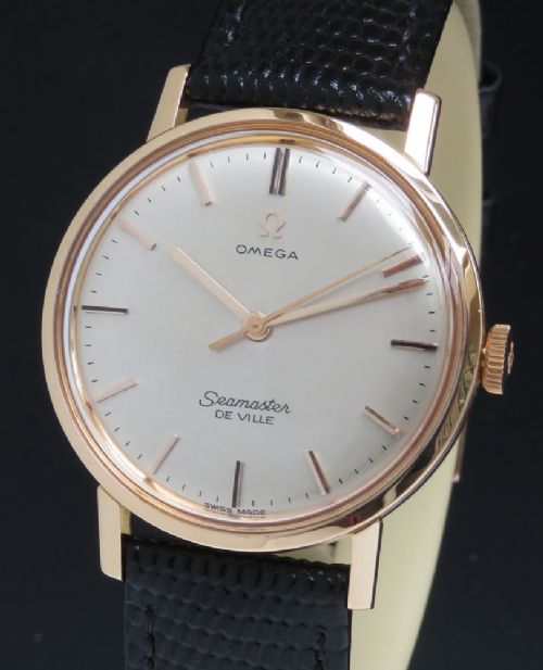 fig 1. Solid 18ct Rose Gold Omega Seamaster De Ville c1962