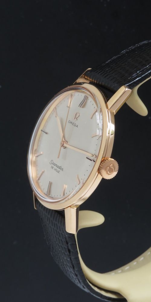 fig 5. Solid 18ct Rose Gold Omega Seamaster De Ville c1962